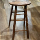 Antique Wood Folding Step Stool - Vintage Painter's Ladder Chair and Rustic Plant Stand - The Mustard Seed Collection, The Seed