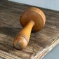 Antique Wooden Darning Mushroom – Vintage Sock & Stocking Mending Tool (4.5" x 2.5")tool
