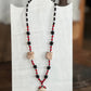 Artisanal Earth-Tone Statement Necklace with Matrix PendantNecklace
