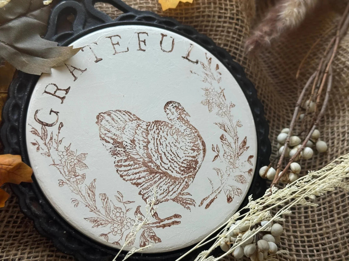 Autumn Blessings 12X12 IOD Stamp - The Mustard Seed Collection, The Seed