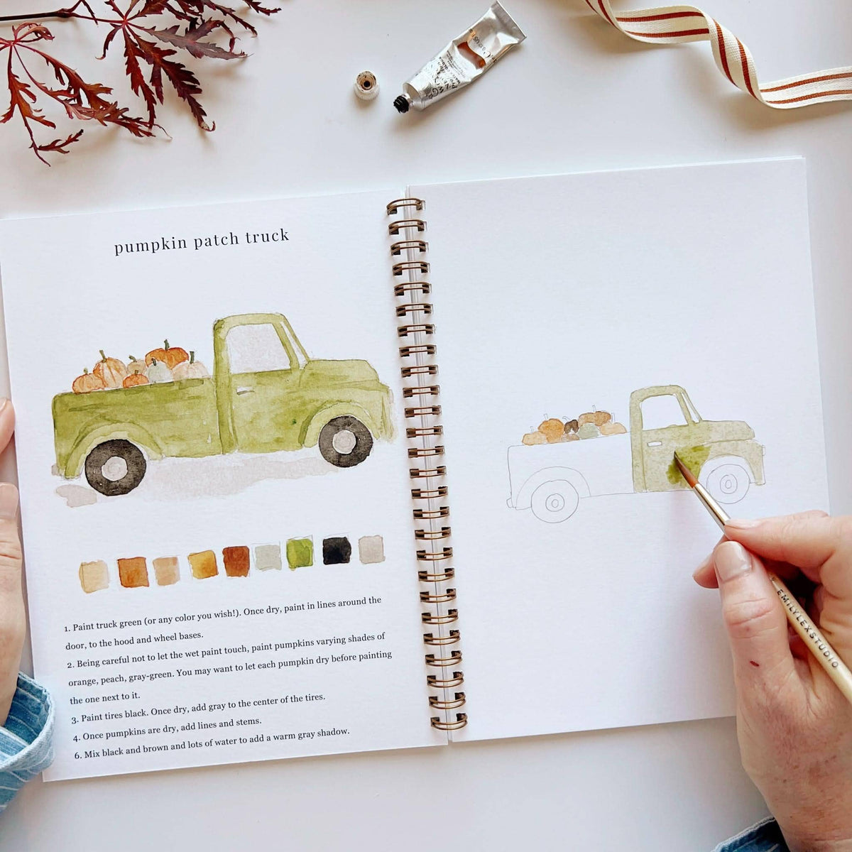Autumn watercolor workbookcraft