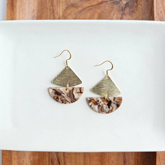 Ava Earrings - Hickory Brown - The Mustard Seed Collection, The Seed
