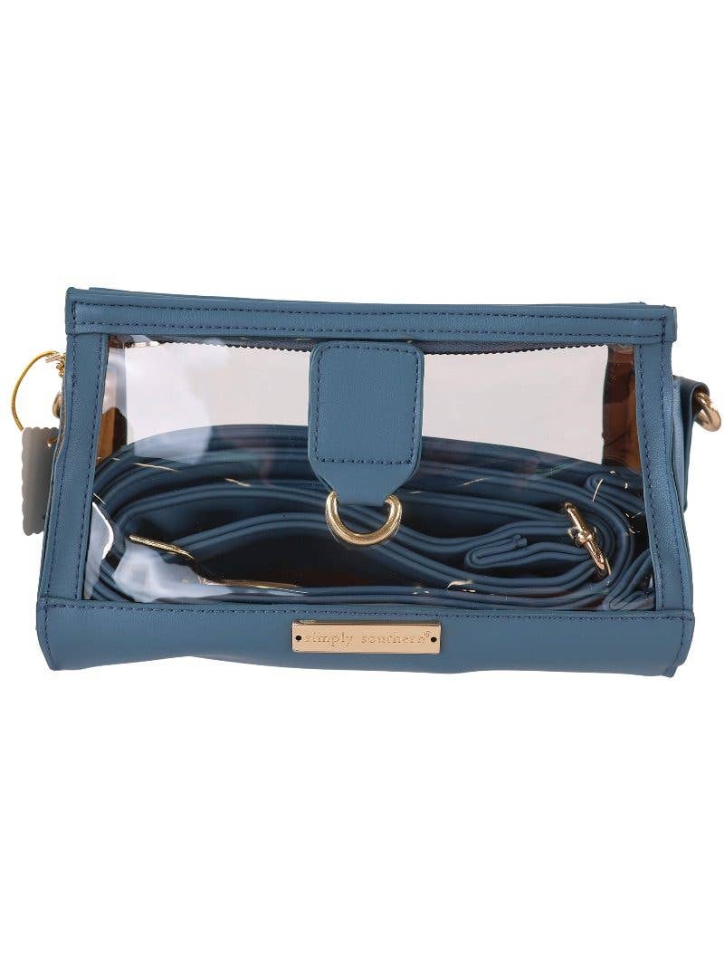 AZUR Faux Leather Clear Stadium Clutch - The Mustard Seed Collection, The Seed