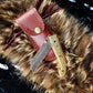 B. Titan Golden Eagle Pocket Knife - Raindrop Damascus folding blade/ Hand engraved - The Mustard Seed Collection, The Seed