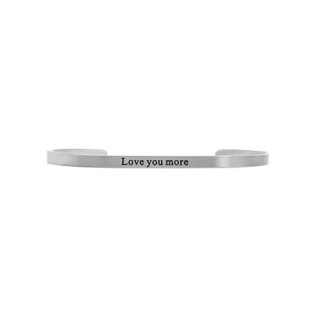 18K Gold PVD Stainless Steel Love you more Bracelet: Gold WJW