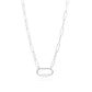 18K Gold PVD Paperclip Carabiner Necklace: Gold / 16+2" WJW