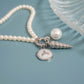 Beaded Pearl Charm Holder Bracelet: Kiska / Gold WJW