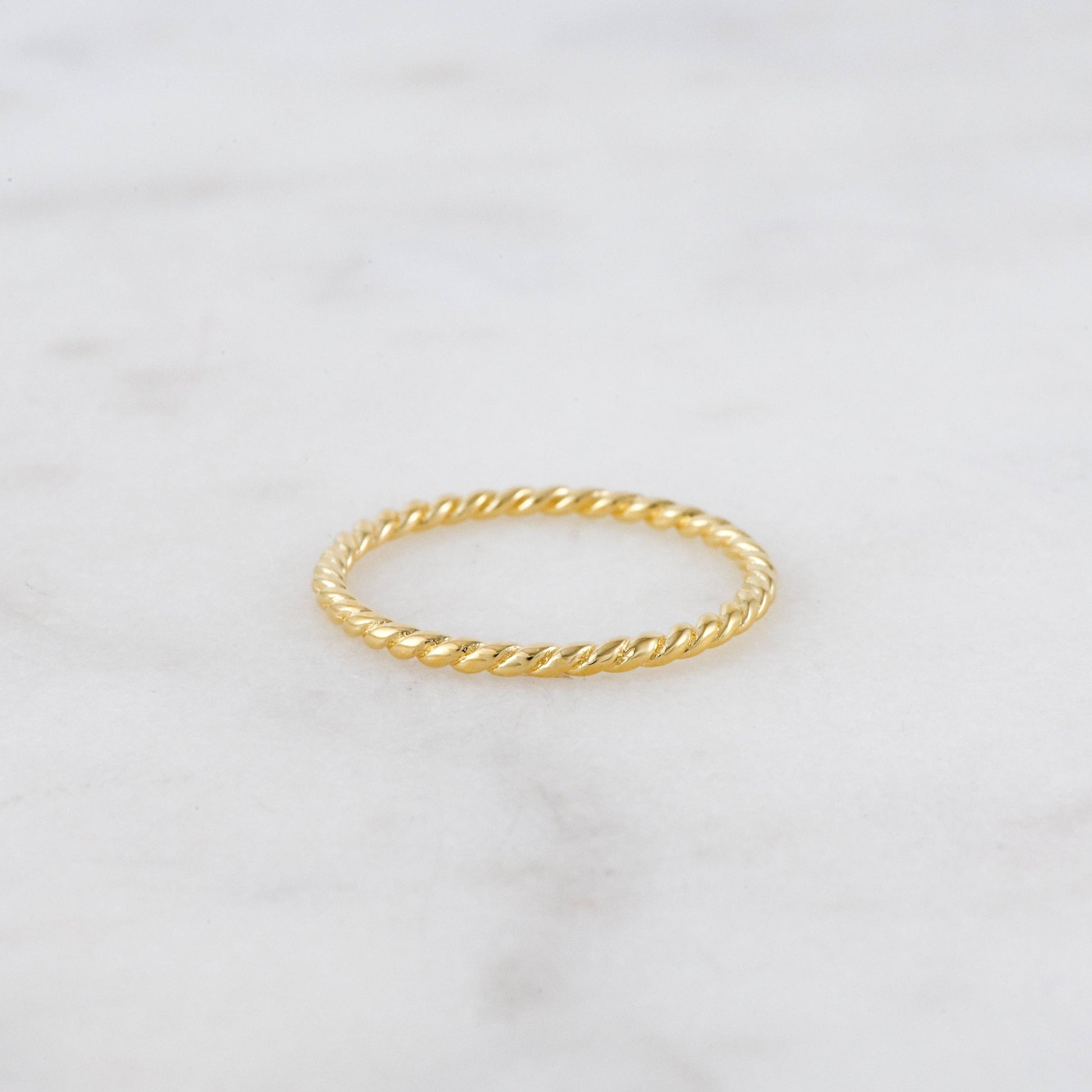 Spiral Stacking Ring: Gold / 8