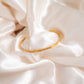 18K Gold PVD Enjoy the Journey Engraved Bangle Bracelet: Gold WJW