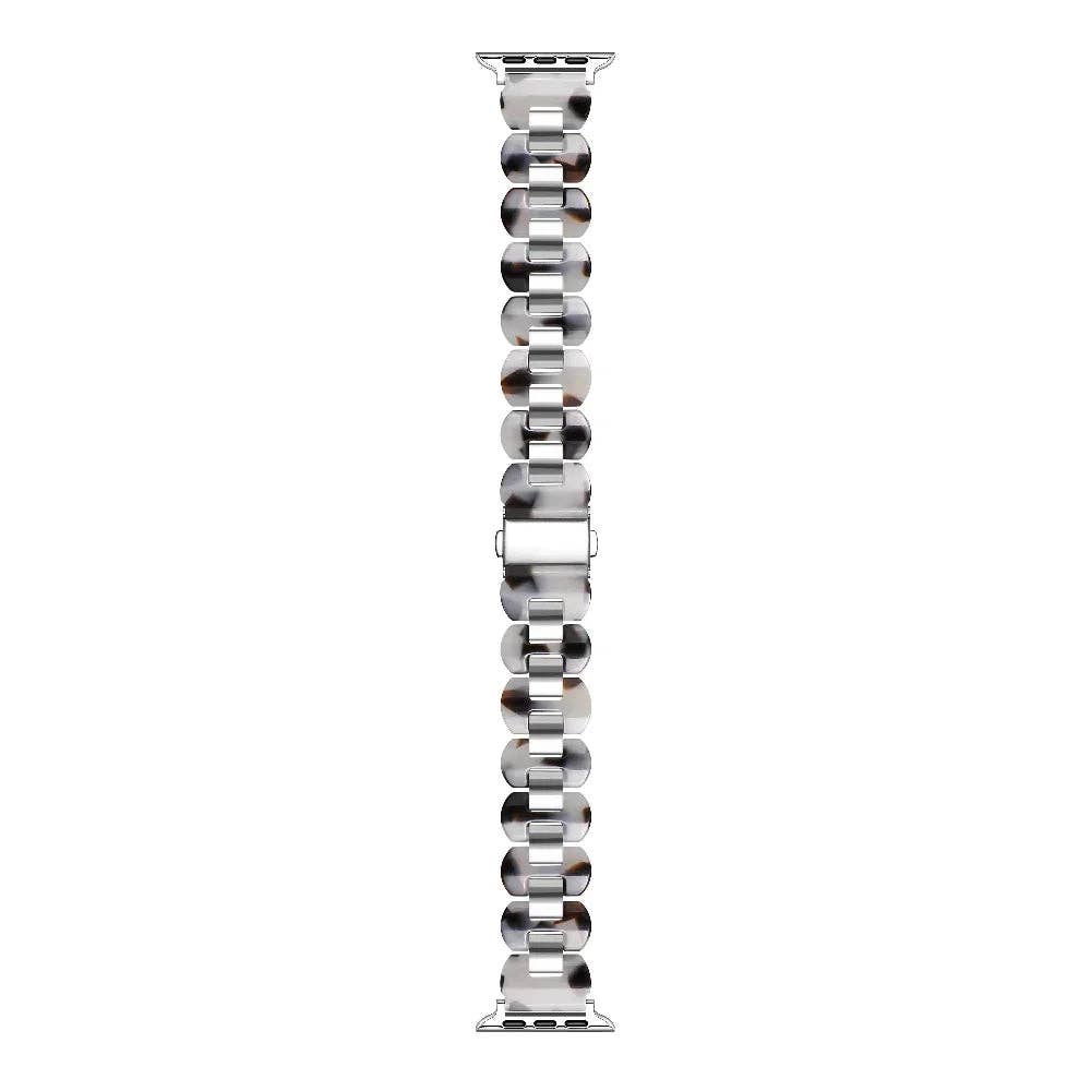 Aria Resin Stainless Steel Band for Apple Watch: Tortoise / Fits All Models Posh Tech