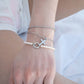 Beaded Pearl Charm Holder Bracelet: Kiska / Gold WJW