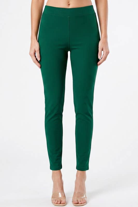 Scuba Butt Lift Pants – Sculpting Stretch Fit: Emerald Green MIO WHOLESALE