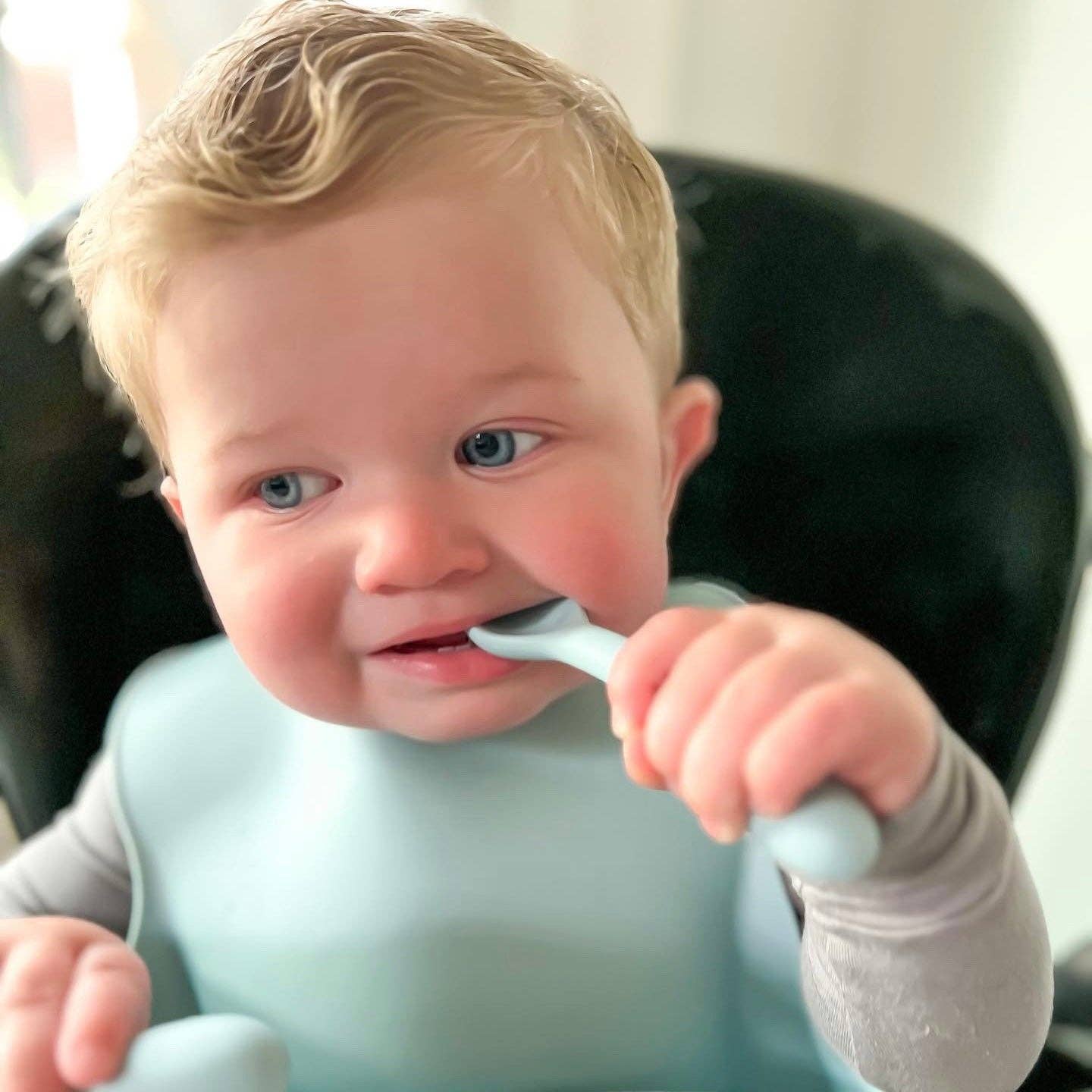 My First Silicone Utensils: Powder Blue