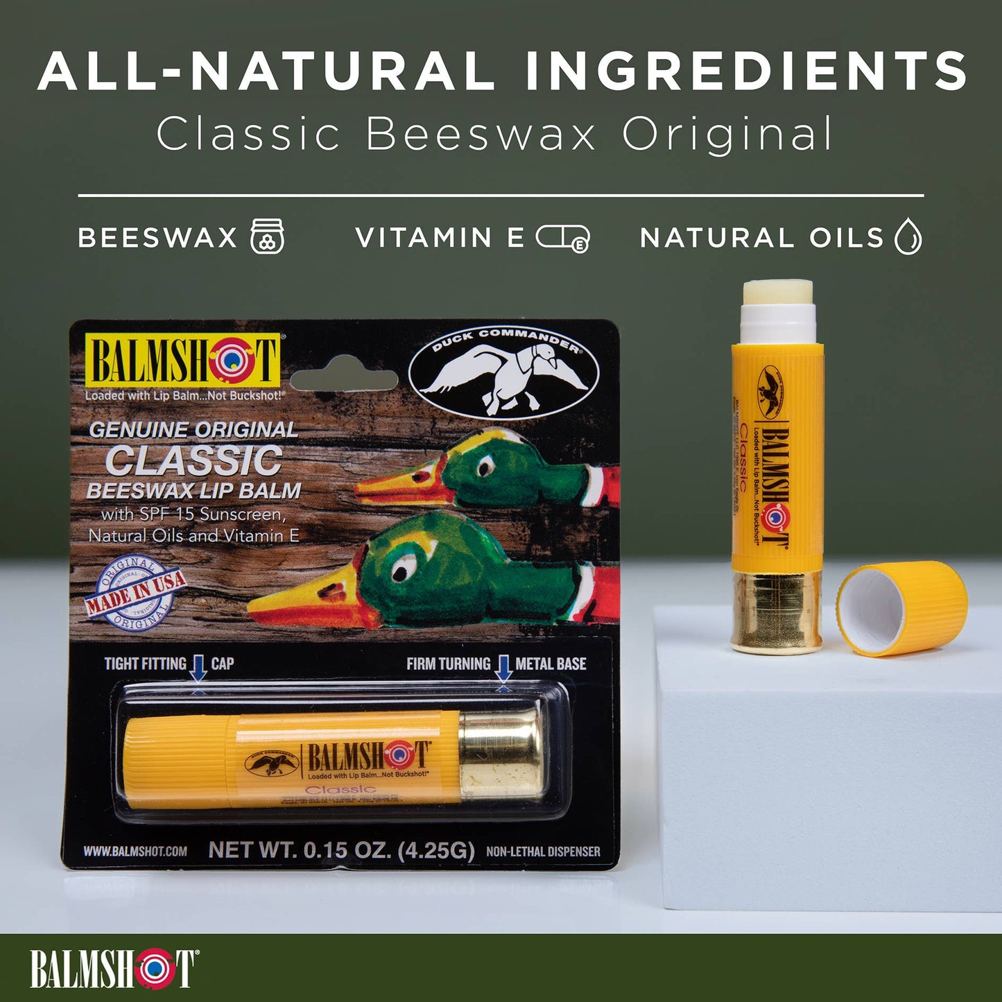 Balmshot & Duck Commander Beeswax SPF Lip Balm - The Mustard Seed Collection, The Seed