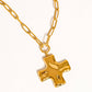 Bari 18K Non-Tarnish Cross Chain Necklace: Yellow Gold - The Mustard Seed Collection, The Seed