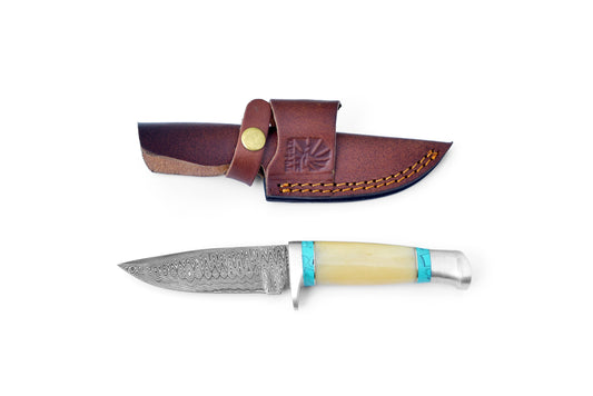 DAMASCUS KNIFE/ TITAN/ CAMP/ HUNTING KNIF TK-111