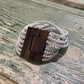 Beaded Strand Bracelet with Wood Clasp - The Mustard Seed Collection, The Seed