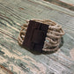 Beaded Strand Bracelet with Wood Clasp - The Mustard Seed Collection, The Seed