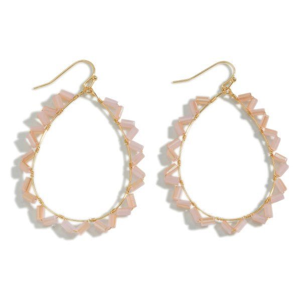 Beaded Teardrop Earrings - The Mustard Seed Collection, The Seed
