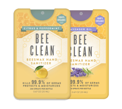 Bee Clean Organic Beeswax Hand Sanitizer Citrus Peppermint - The Mustard Seed Collection, The Seed