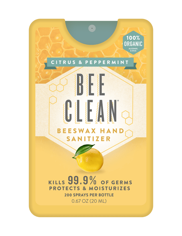 Bee Clean Organic Beeswax Hand Sanitizer Citrus Peppermint - The Mustard Seed Collection, The Seed