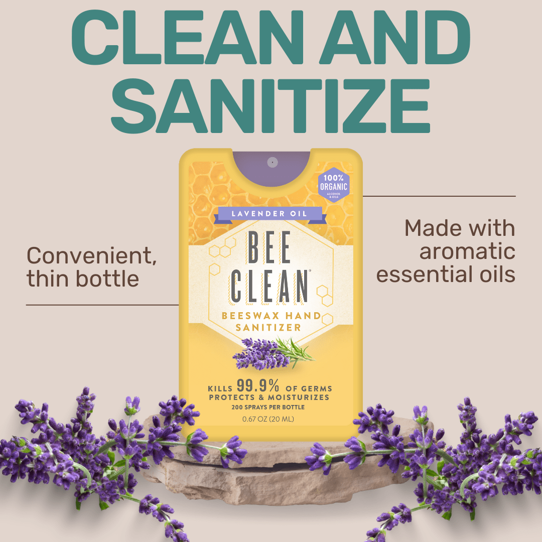 Bee Clean Organic Beeswax Hand Sanitizer Lavender - The Mustard Seed Collection, The Seed