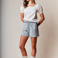 Beige Scallop Edge Puff Sleeve Crop Knit Sweater