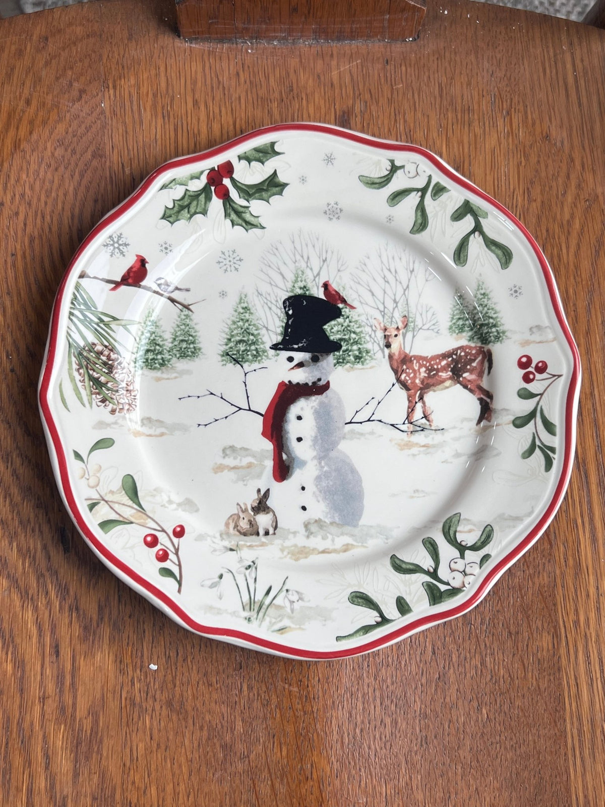 Better Homes & Gardens Heritage Collection "Winter Forest" 9” Salad Plates (Sold Separately) - The Mustard Seed Collection, The Seed