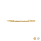 18K Gold PVD You are Loved Engraved Bangle Bracelet: Gold WJW