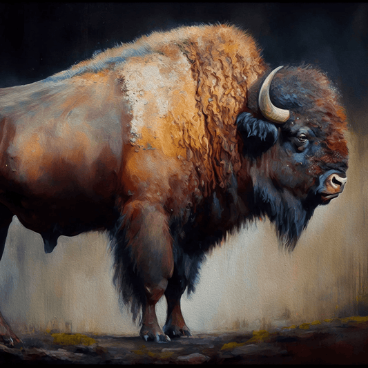 Bison - A1 size large Decoupage Paper - The Mustard Seed Collection, The Seed