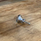 Black Cut Glass Knob