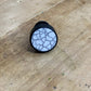 Black Marble Veined pin knob