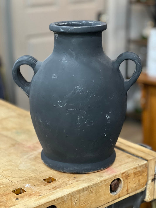 Black Terracotta Vase - The Mustard Seed Collection, The Seed