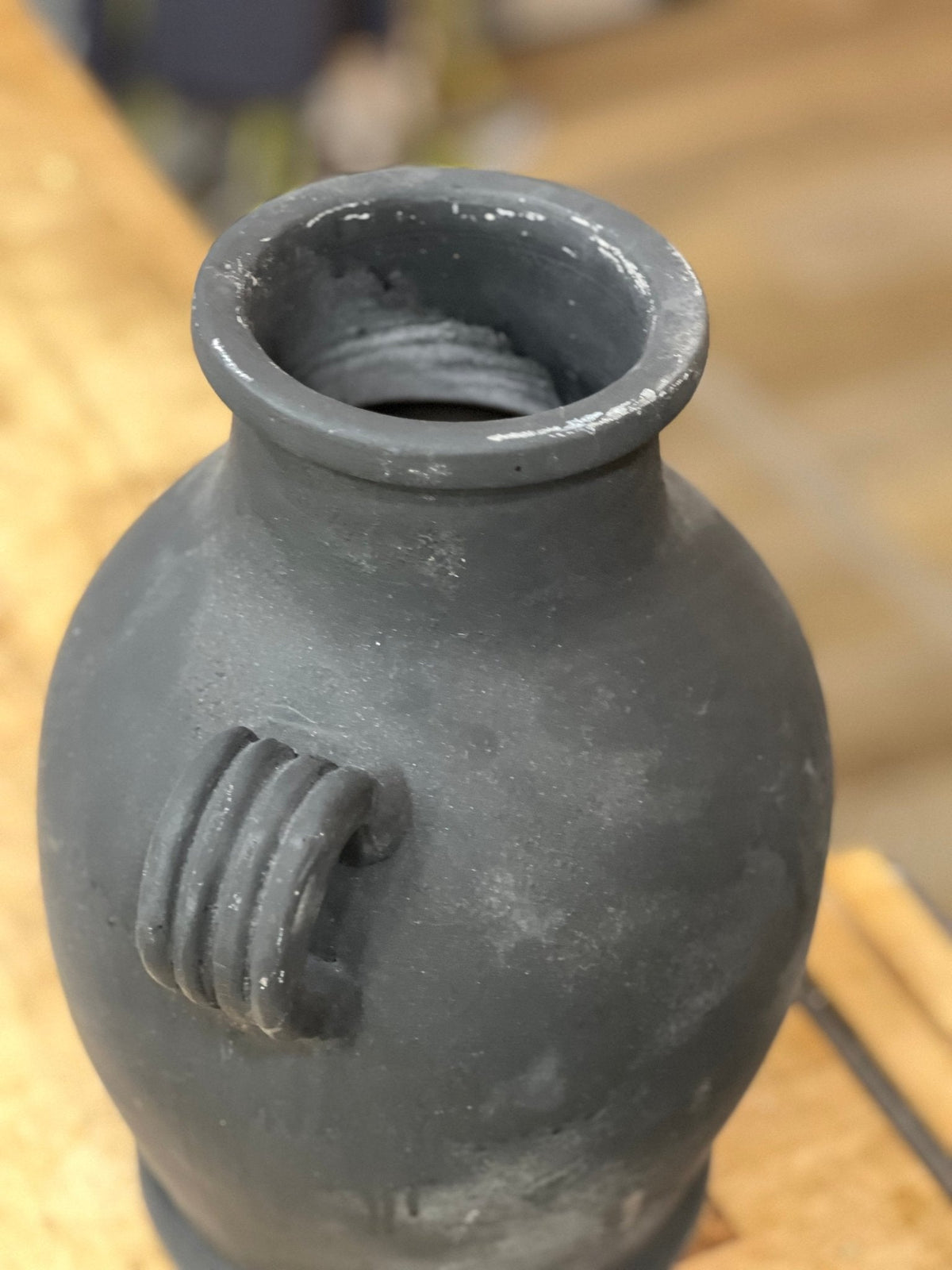 Black Terracotta Vase 