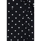 Black with White Polka Dots on Buttery Soft Pajama Pants with Drawstring
