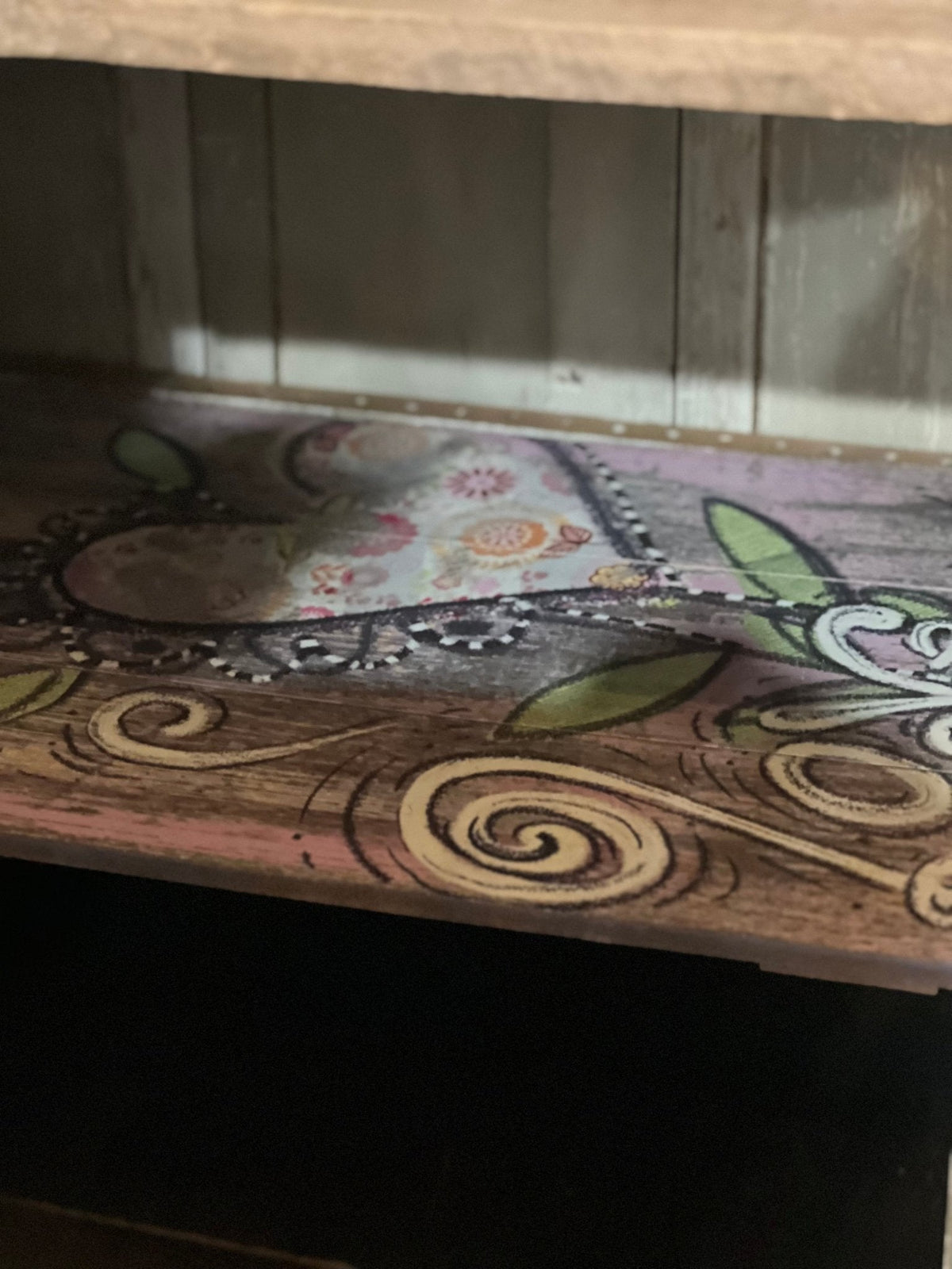 Blue Chippy Paint Cupboard - The Mustard Seed Collection, The Seed