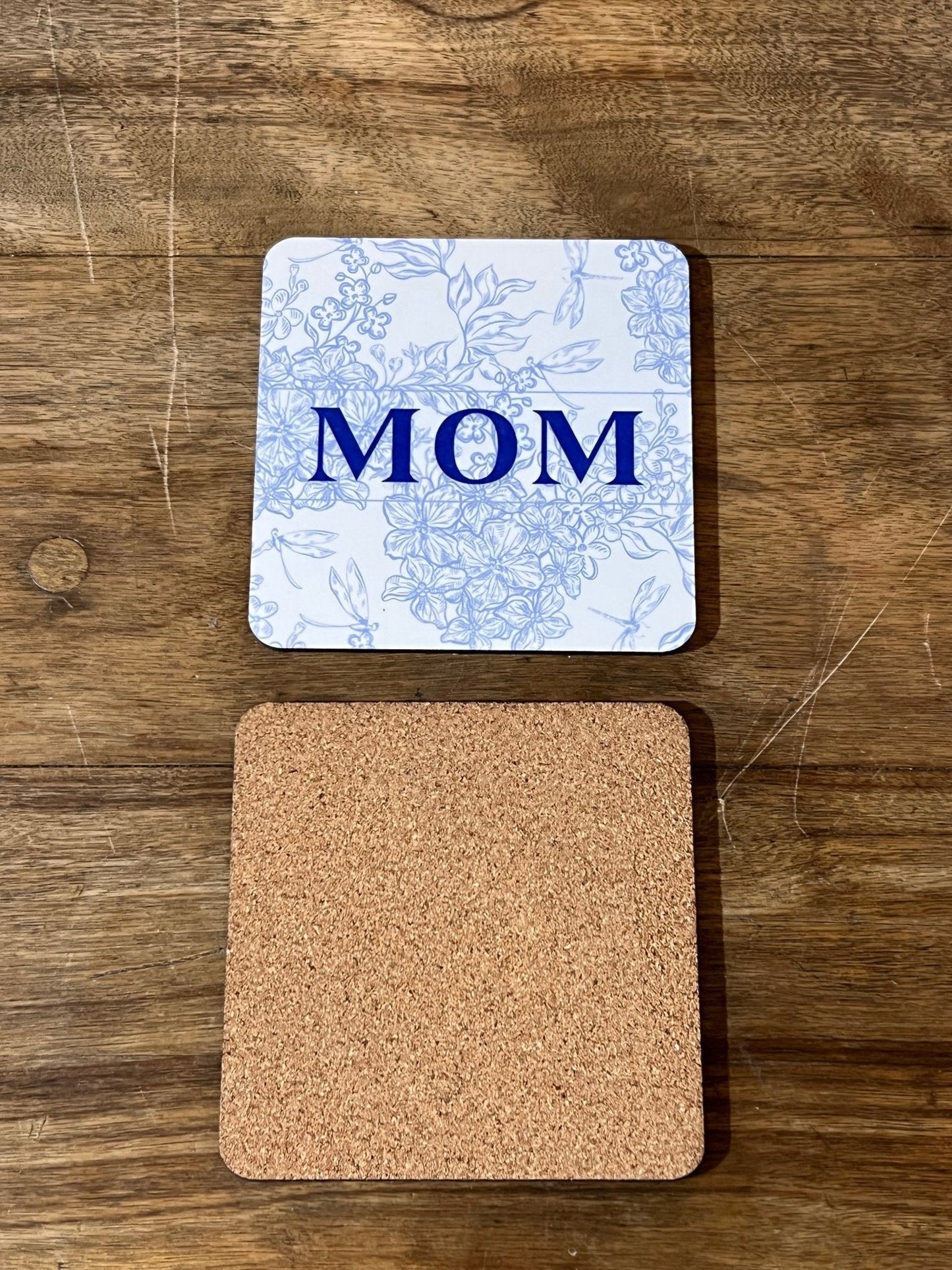 Blue Floral "Mom" Gift 