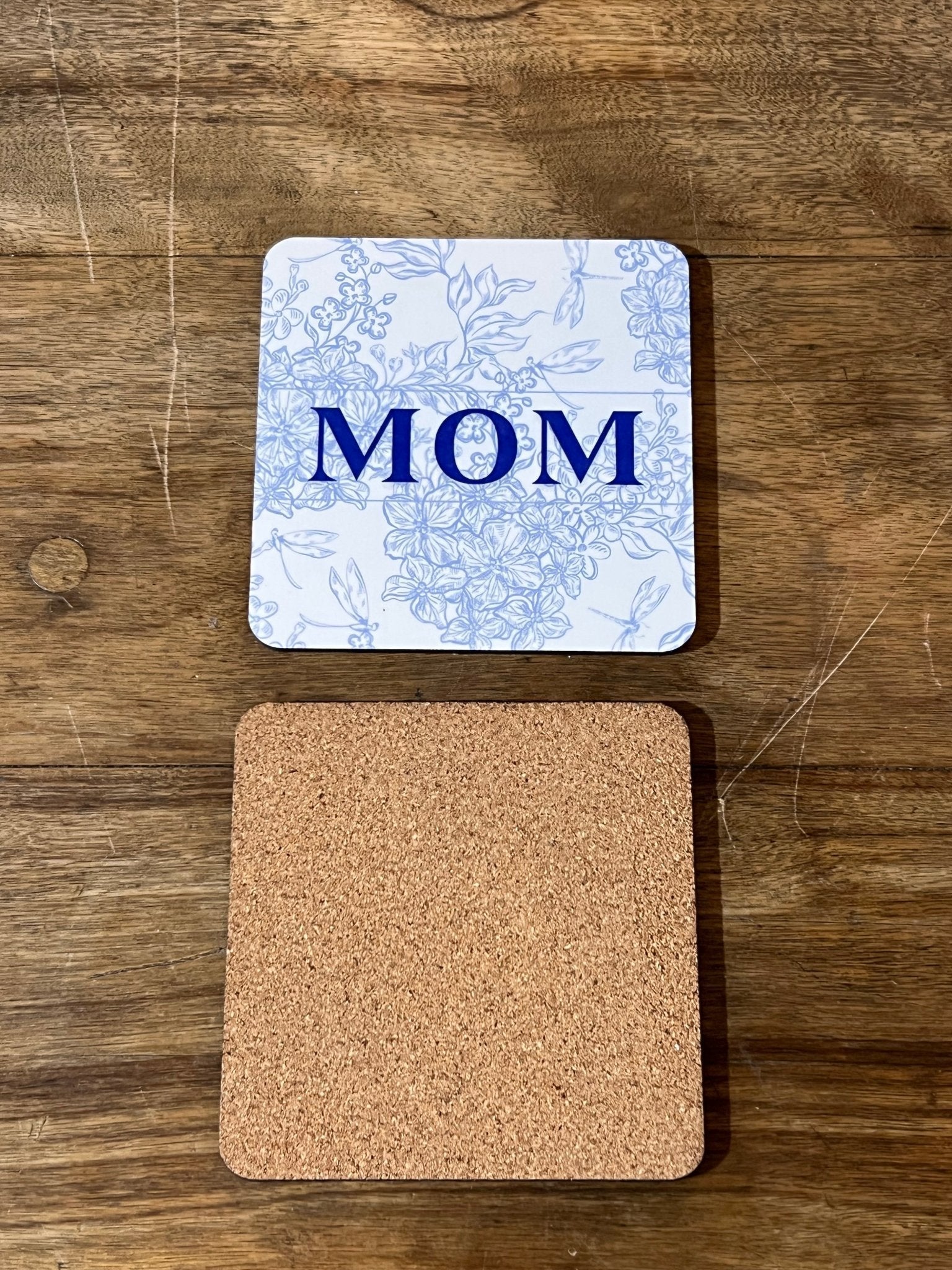 Blue Floral "Mom" Gift 