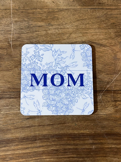Blue Floral "Mom" Gift 