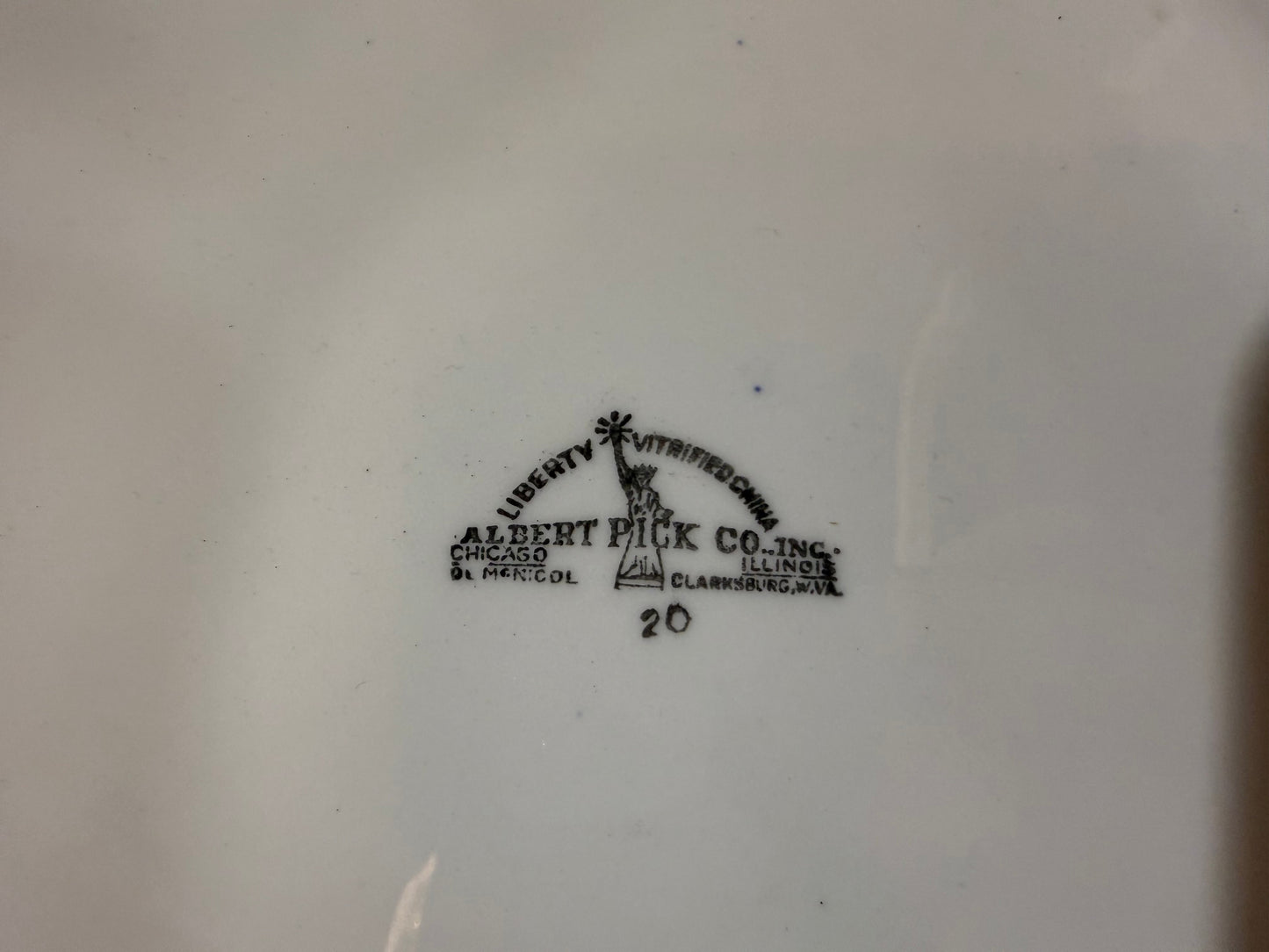 Blue Willow Pattern Divided Grill Plate