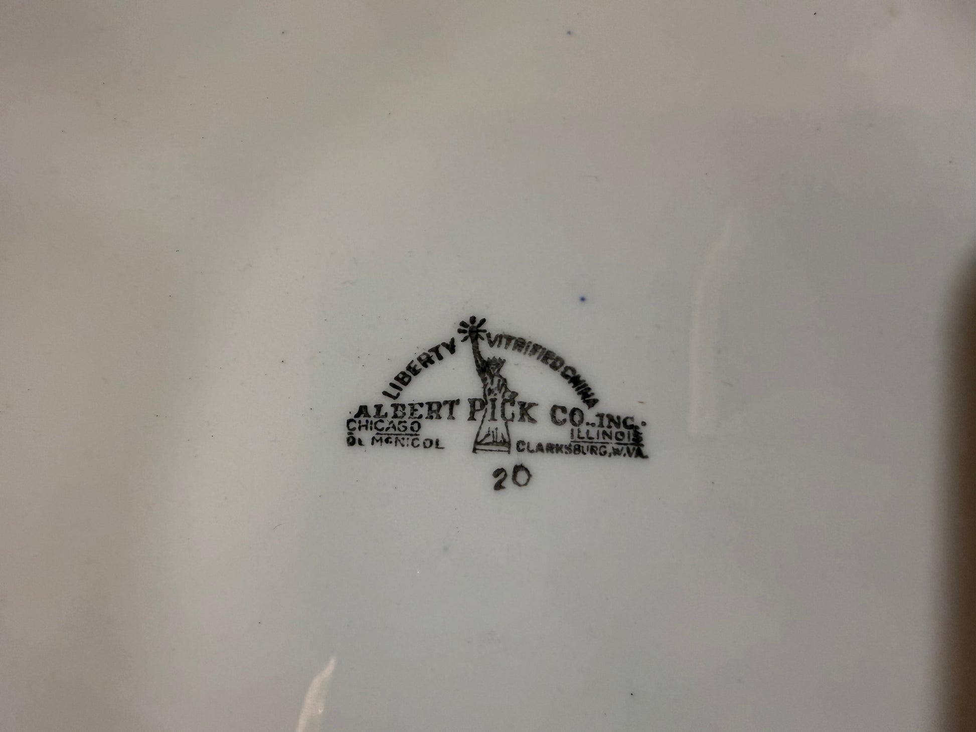 Blue Willow Pattern Divided Grill Plate