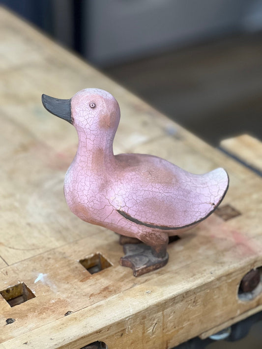 Blush Pink Folk Art Duck - The Mustard Seed Collection, The Seed