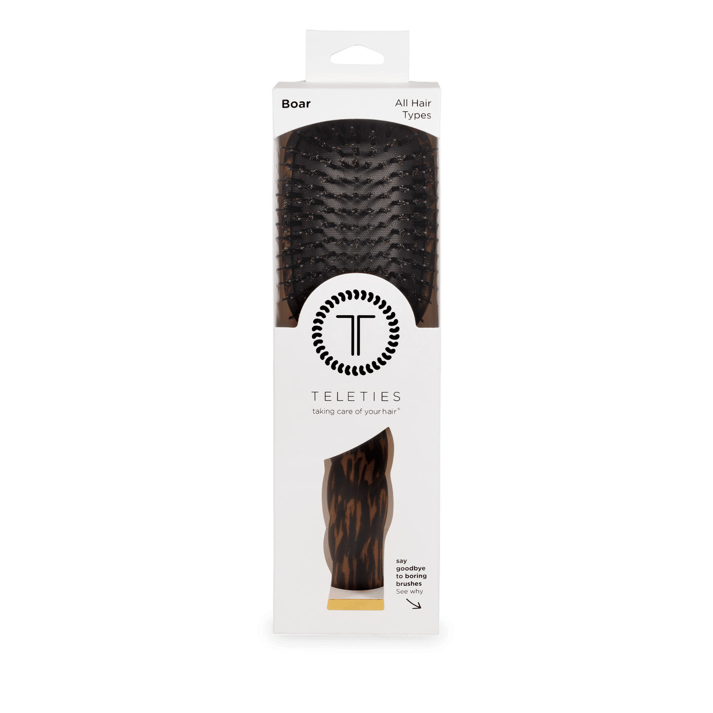 Boar Bristle Hair Brush | Tortoise 