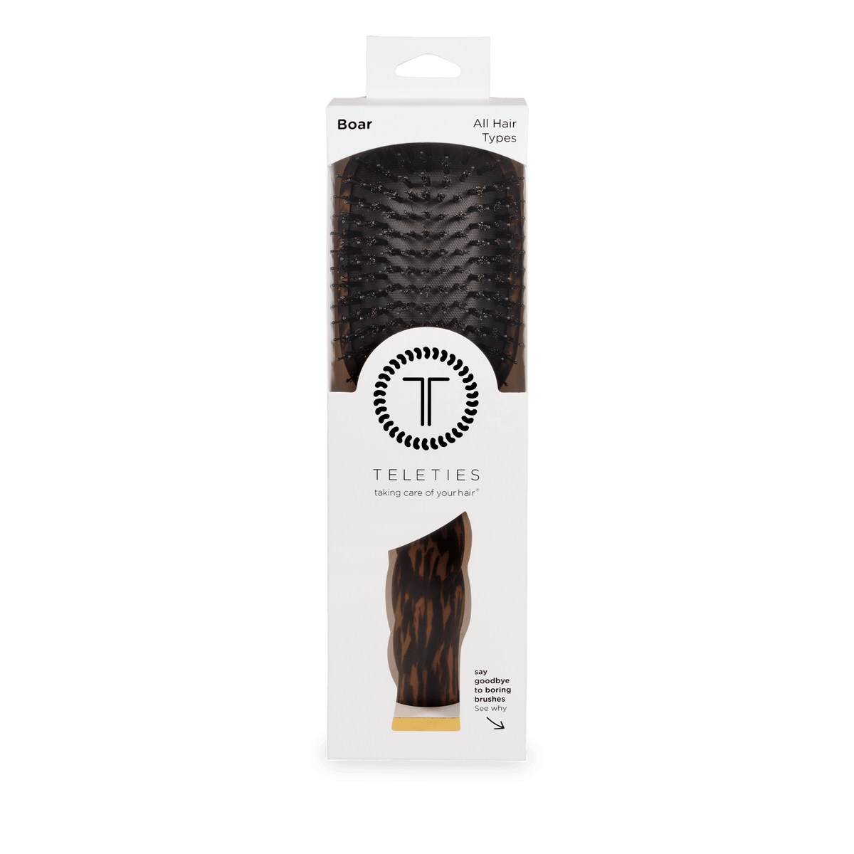 Boar Bristle Hair Brush | Tortoise 