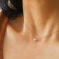 Bonnie 18K Non-Tarnish Petite Heart CZ Necklace: Yellow Gold - The Mustard Seed Collection, The Seed