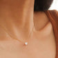 Bonnie 18K Non-Tarnish Petite Heart CZ Necklace: Yellow Gold - The Mustard Seed Collection, The Seed