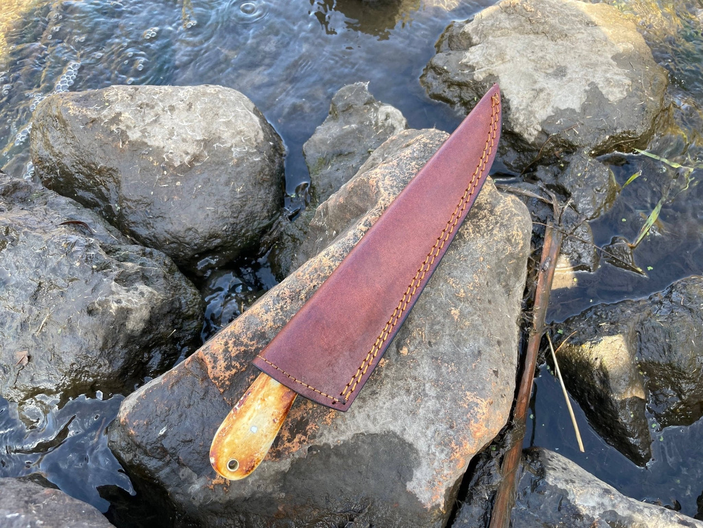 BONNING AND FLAYING KNIFE WITH HIGH CARBON LADDER DAMASCUS - The Mustard Seed Collection, The Seed