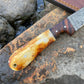 BONNING AND FLAYING KNIFE WITH HIGH CARBON LADDER DAMASCUS - The Mustard Seed Collection, The Seed
