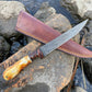 BONNING AND FLAYING KNIFE WITH HIGH CARBON LADDER DAMASCUS - The Mustard Seed Collection, The Seed