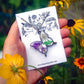 Botanical Butterfly Necklace, Real Pressed Flowers, Butterfly Shaped Pendant, Purple Flower, Lace Flower, Flowers in Resin